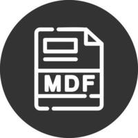 mdf creativo icona design vettore
