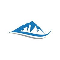 logo icona di montagna vettore