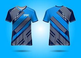 t-shirt design sportivo. maglia da corsa. vista anteriore e posteriore uniforme. vettore