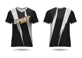 t-shirt design sportivo. maglia da corsa. vista anteriore e posteriore uniforme. vettore