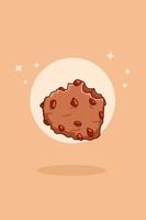 illustrazione di cartone animato di biscotti dolci vettore