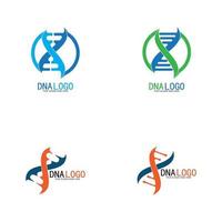 modello di progettazione del logo vettoriale del dna