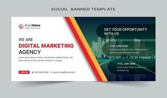 post sui social media e modello di banner web. completamente modificabile vettore