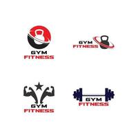 immagine vettoriale logo palestra fitness salute persone
