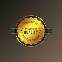 vettore premio qualità d'oro adesivi design