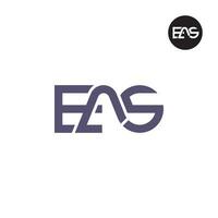 lettera ea5 eas monogramma logo design vettore