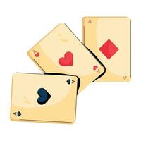 di moda poker carte vettore