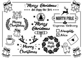 citazione di natale illustrazione vettoriale per banner