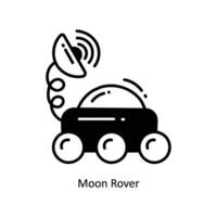 Luna rover scarabocchio icona design illustrazione. spazio simbolo su bianca sfondo eps 10 file vettore