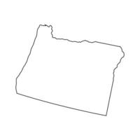 Oregon - noi stato. contorno linea nel nero colore. vettore illustrazione. eps 10