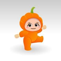 vettore zucca frutta kawaii cartone animato personaggio vettore divertente zucca frutta kawaii illustrazione vettoriale zucca frutta kawaii cartone animato personaggio vettore divertente zucca frutta kawaii illustrazione