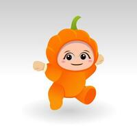 vettore zucca frutta kawaii cartone animato personaggio vettore divertente zucca frutta kawaii illustrazione vettoriale zucca frutta kawaii cartone animato personaggio vettore divertente zucca frutta kawaii illustrazione