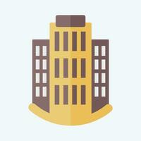 icona appartamenti. relazionato per icona edificio simbolo. piatto stile. semplice design modificabile. semplice illustrazione vettore