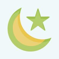 icona musulmano. relazionato per India simbolo. piatto stile. semplice design modificabile. semplice illustrazione vettore