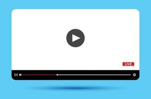 moderno video giocatore design modello per ragnatela e mobile app. vettore illustrazione