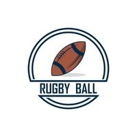 Rugby logo vettore icona illustrazione design