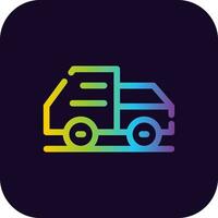 spazzatura camion creativo icona design vettore