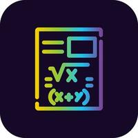matematica creativo icona design vettore