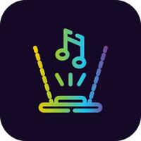 ar musica creativo icona design vettore