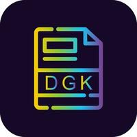 dgk creativo icona design vettore