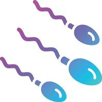 illustrazione del disegno dell'icona di vettore dello sperma