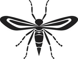 grazioso insetto profilo vettorializzare insetto emblema vettore