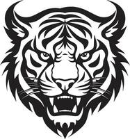 regale nero tigre profilo grazioso giungla gatto logo vettore