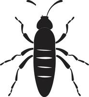 vettore termite infestazione nero bellezza insetto logo