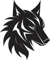 grazioso canino viso logo Wolfs maestà foca vettore