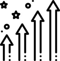 icona della linea per migliorare vettore