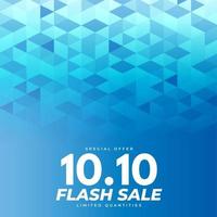 10.10.flash vendita promozione offerta banner.illustrazione vettoriale