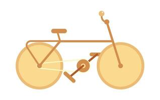 sport bicicletta semi piatto colore vettore oggetto. eco veicolo con ruote. modificabile cartone animato clip arte icona su bianca sfondo. semplice individuare illustrazione per ragnatela grafico design