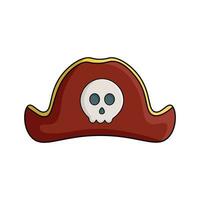 pirata cappello cartone animato pirata cappello vettore illustrazione per ragnatela design