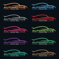 settore automobilistico molti colori vettore icona e logo design vettore modello