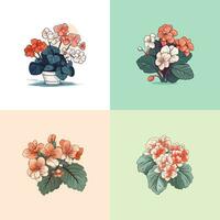 begonia vettore clip arte illustrazione