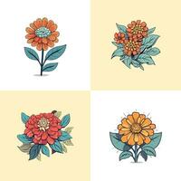 zinnia vettore clip arte illustrazione