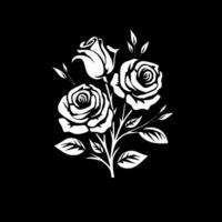 Rose - minimalista e piatto logo - vettore illustrazione