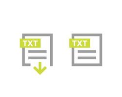 documento txt, scarica le icone dei file txt vettore