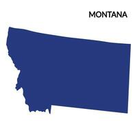 Montana carta geografica. carta geografica di Nevada. Stati Uniti d'America carta geografica vettore