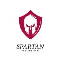 logo spartano vettore logo elmo spartano