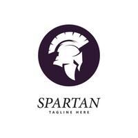 logo spartano vettore logo elmo spartano