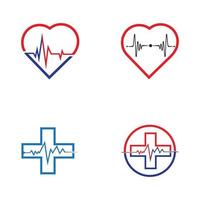 arte design salute medico battito cardiaco impulso vettore