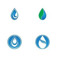 illustrazione del modello di logo della goccia d'acqua - vettore