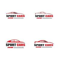 vettore di progettazione del modello di logo di auto sportiva