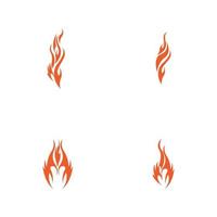 modello di progettazione dell'illustrazione di vettore della fiamma del fuoco
