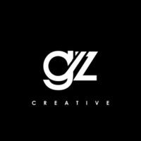 gz lettera iniziale logo design modello vettore illustrazione