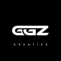 ggz lettera iniziale logo design modello vettore illustrazione