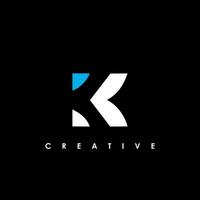 K lettera iniziale logo design modello vettore illustrazione