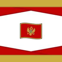 montenegro bandiera astratto sfondo design modello. montenegro indipendenza giorno bandiera sociale media inviare. montenegro vettore