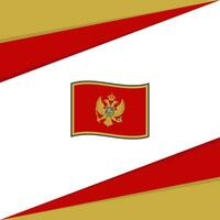 montenegro bandiera astratto sfondo design modello. montenegro indipendenza giorno bandiera sociale media inviare. montenegro design vettore